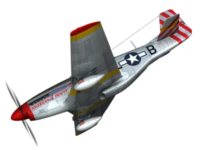North American P-51D - American Beauty  3D model