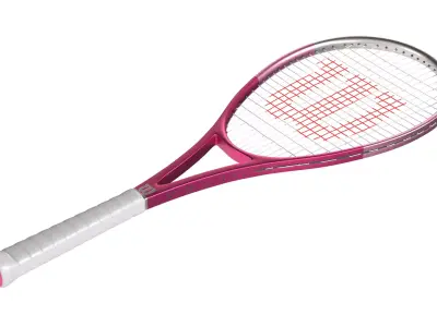 Squash racket collection  Low-poly 3D model