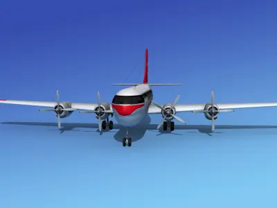 Boeing 377 Northwest Orient 3D model