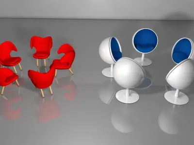 Chair egg chairs Free 3D model