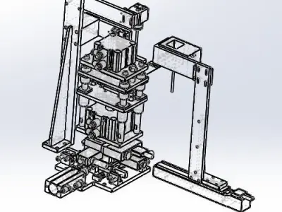 Ccd stamping mechanism 3D model
