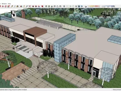Sketchup Hospital F4 3D model