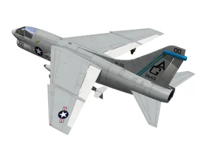 A-7 Corsair II 3D model