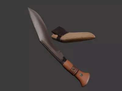 Nepali Popular Khukuri 3D model