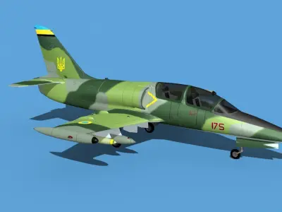 Aero Vodochody L-39C Albatross Ukraine 3 3D model