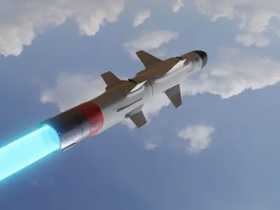 KH-35 Uran Subsonic cruise missile 3D model
