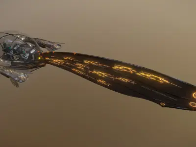 Mapleseed Hawk Low-poly 3D model