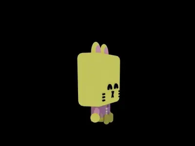 Cat Cartoon 3D 3D model