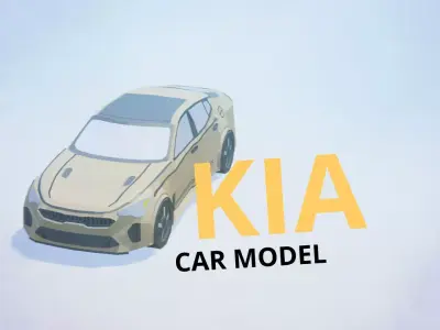 Kia String Free low-poly 3D model