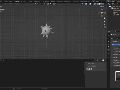 medieval mace Free low-poly 3D model