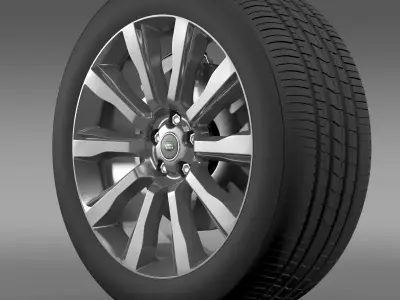 RangeRover Supercharged wheel 3D model