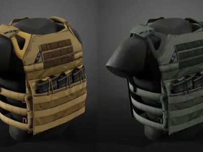 JPC Vest Low-poly 3D model