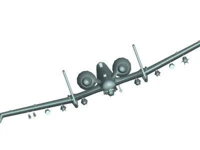 Fairchild Republic A-10 3D model