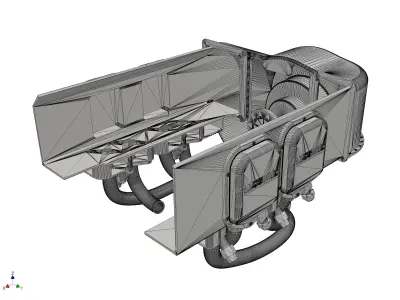 Helicopter Robinson R22 Engine Cover- Aeromodelism 3D print model