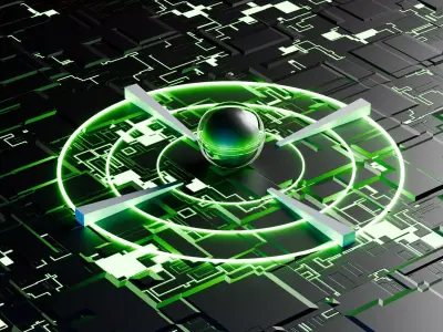 Sci-Fi Cybernetic Core - Futuristic Energy Reactor 3D model