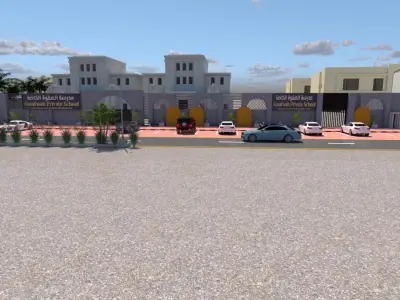 Commercial Residential Complex Project A110 SketchUp DWG 3D model