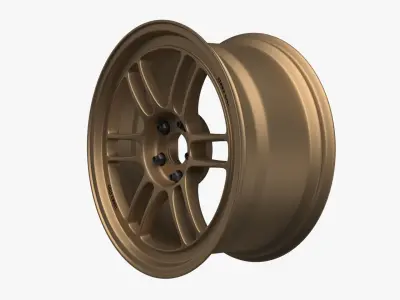 Enkei RPF1 Wheel Rim 3D model