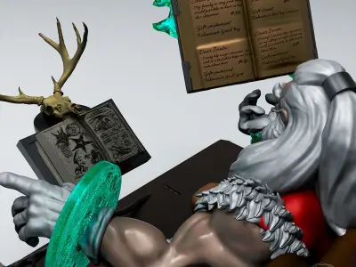 Magical Santa Claus 3D print model