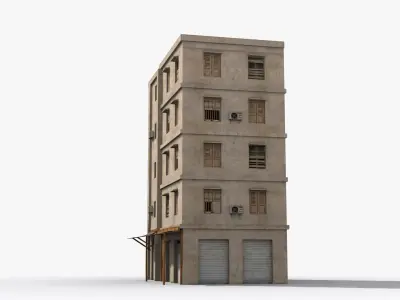 Arab Middle East Building x28 Low-poly 3D model