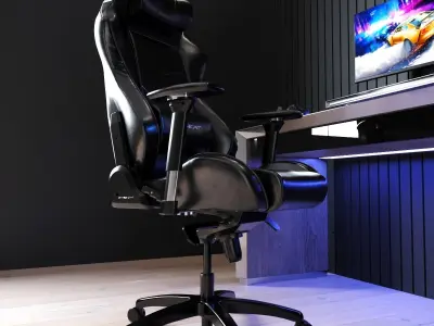 Gaming furniture set Free 3D model