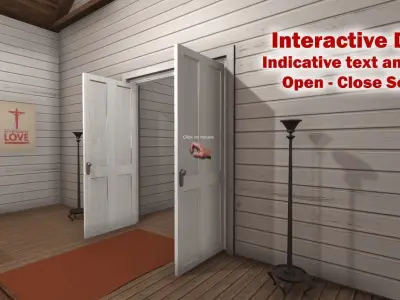 Rural Church Low-poly 3D model