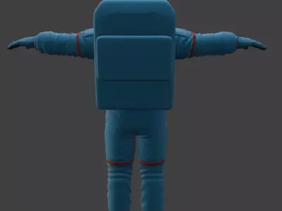 Realistic Astronaut Space Suit 3D model 14