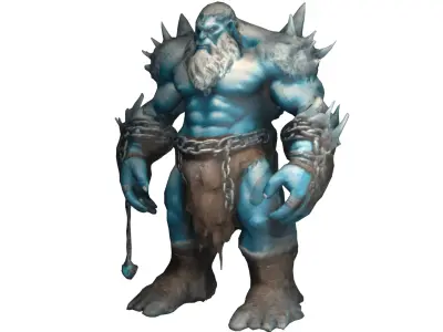 Frost Giant Monster Low-poly 3D model