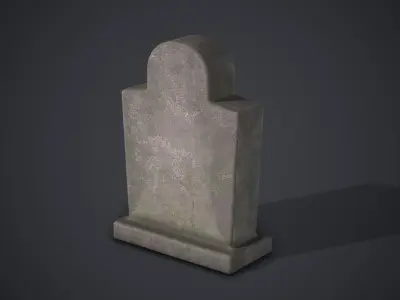 Gravestones Old Tombstones Low-poly 3D model
