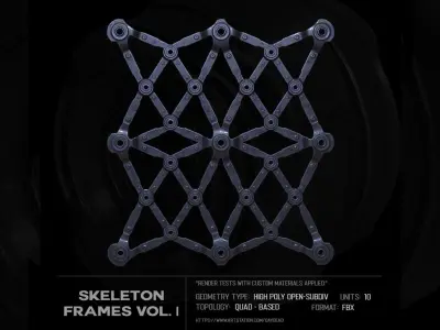 10 Skeleton frames Vol I SUBD 3D model