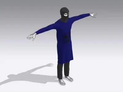 Hazmat Suits Low-poly 3D model