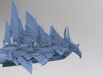 Eagle Fang Master Kings Airship 2 3D model