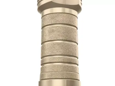 Tactical Military Survival Pack Realistic Desert Camo Edition Low-poly 3D model