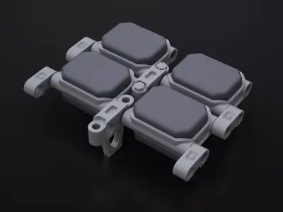 M1 Abrams T158 Spare Tracks 3D Print 3D print model
