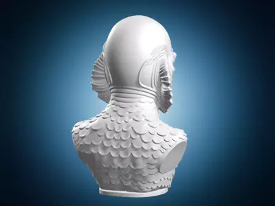 Creature from the Lagoon Bust 3D print model
