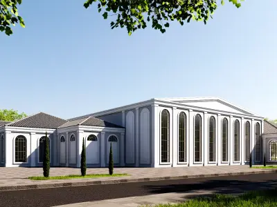 restaurant Low-poly 3D model