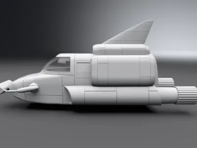 Thunderbird 4 scale model 3D print model