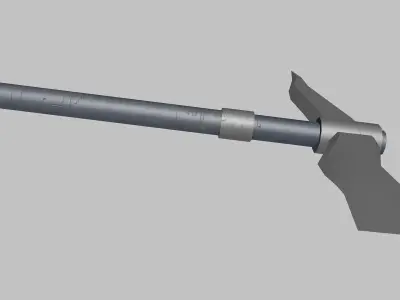Game-ready Sci-fi Dagger Low-poly 3D model