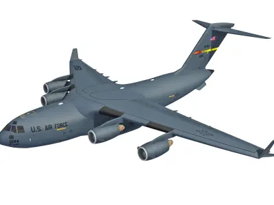 C17 Globemaster III Military Aircraft 3D model