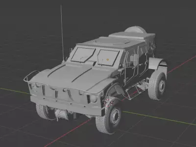 Oshkosh M ATV truck Free 3D print model