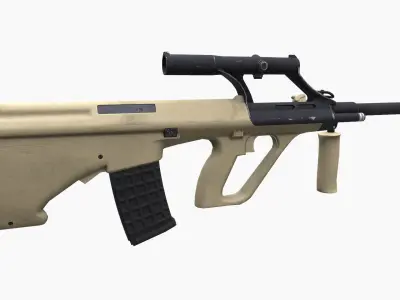 Steyr AUG A1 Low-poly 3D model