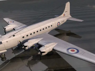 Douglas DC-4 - C-54 Skymaster 3D model