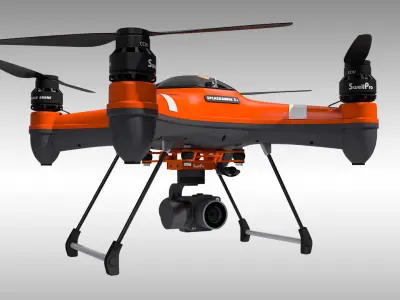 SplashDrone 3 Plus with Gimbal Camera 3D model