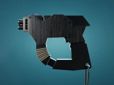 Sci Fi Blaster 3D Game Asset Low-poly 3D model