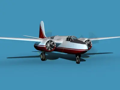 Douglas A-20G Havoc Civil Version V03 3D model