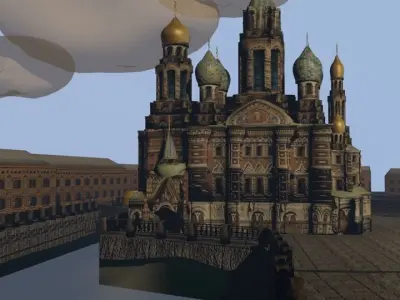 Church on Spilled Blood Low-poly 3D model