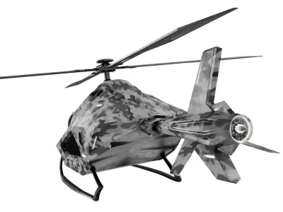  Futuristic Fighter Jet High Detail 3D Model 3D model