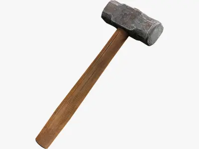 Hammer PBR Low-poly 3D model