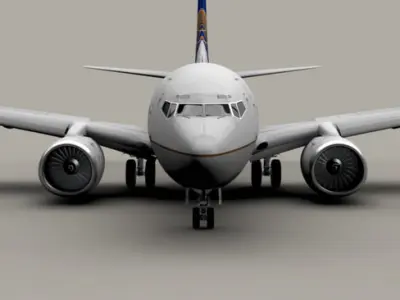 Boeing 737-600 Continental Airlines 3D model