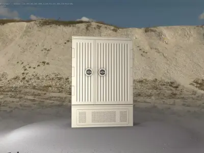 Electrical Distribution Cabinet 116 Low-poly 3D model