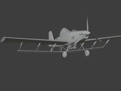 Crop Duster Plane 3D model
